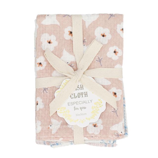 ふきん おしゃれ 通販 布巾 台拭き 2枚組 おしぼり クロス ディッシュクロス お皿拭き かわいい キッチンタオル キッチンクロス 台所用品 母の日 贈答品 ふきん |  | 13