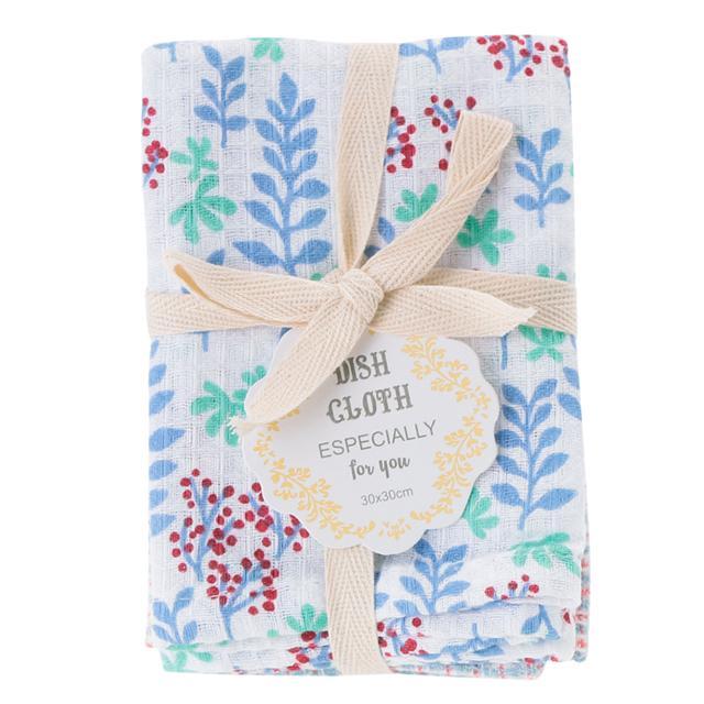 ふきん おしゃれ 通販 布巾 台拭き 2枚組 おしぼり クロス ディッシュクロス お皿拭き かわいい キッチンタオル キッチンクロス 台所用品 母の日 贈答品 ふきん |  | 01