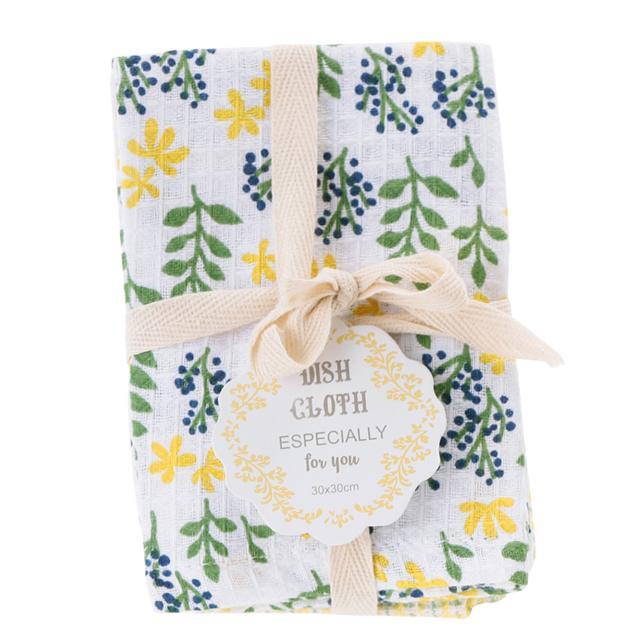 ふきん おしゃれ 通販 布巾 台拭き 2枚組 おしぼり クロス ディッシュクロス お皿拭き かわいい キッチンタオル キッチンクロス 台所用品 母の日 贈答品 ふきん |  | 02