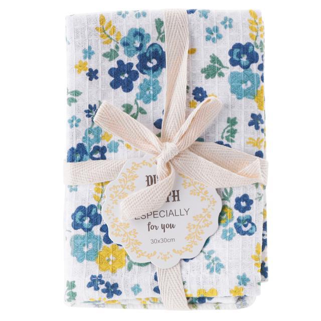 ふきん おしゃれ 通販 布巾 台拭き 2枚組 おしぼり クロス ディッシュクロス お皿拭き かわいい キッチンタオル キッチンクロス 台所用品 母の日 贈答品 ふきん |  | 06