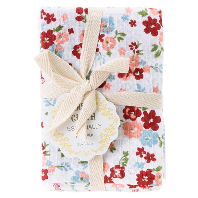 ふきん おしゃれ 通販 布巾 台拭き 2枚組 おしぼり クロス ディッシュクロス お皿拭き かわいい キッチンタオル キッチンクロス 台所用品 母の日 贈答品 ふきん |  | 05