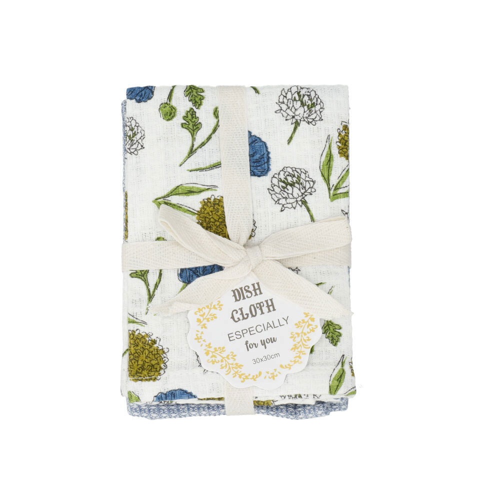 ふきん おしゃれ 通販 布巾 台拭き 2枚組 おしぼり クロス ディッシュクロス お皿拭き かわいい キッチンタオル キッチンクロス 台所用品 母の日 贈答品 ふきん |  | 16