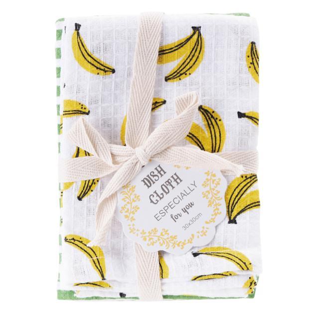 ふきん おしゃれ 通販 布巾 台拭き 2枚組 おしぼり クロス ディッシュクロス お皿拭き かわいい キッチンタオル キッチンクロス 台所用品 母の日 贈答品 ふきん |  | 07