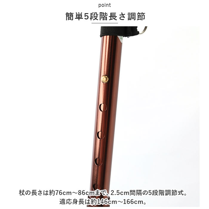 杖 通販杖 折りたたみ 愛杖 Dシリーズ 折りたたみタイプ ステッキ つえ ツエ ケイホスピア 折り畳み おしゃれ 無地 軽量 介護用品 女性用 男性用 シニア | ブランド登録なし | 08