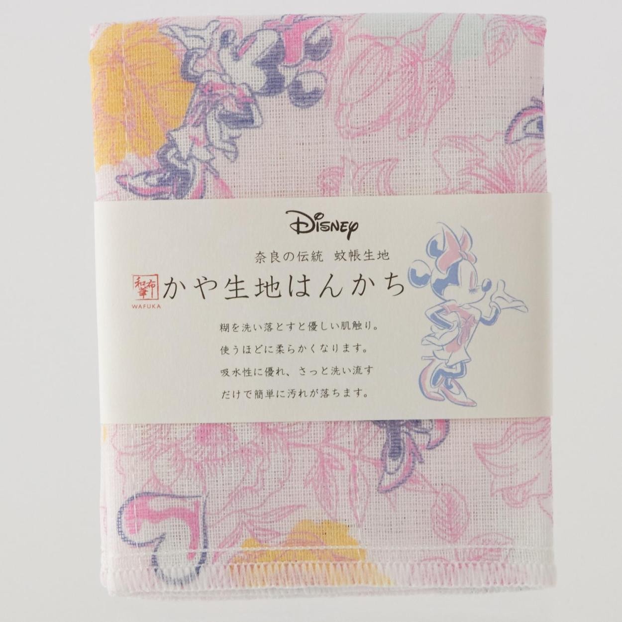 ハンカチ レディース 子供 ディズニー 和布華 WAFUKA かや生地はんかち ガーゼハンカチ キッズ ベビー 日本製 蚊帳生地 奈良 |  | 10