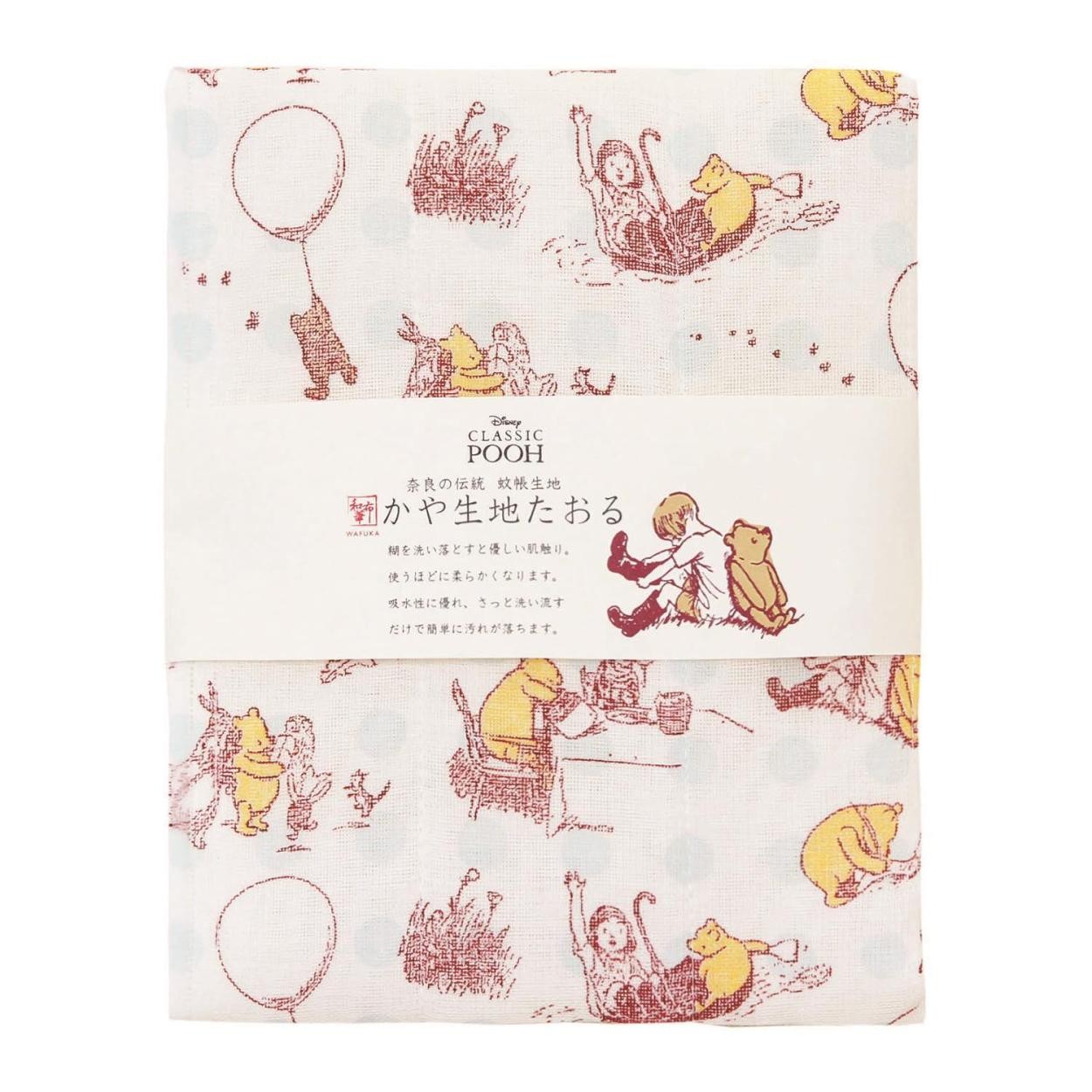 タオル ディズニー ギフト プレゼント 日本製 かや生地 奈良の蚊帳生地使用  かわいい おしゃれ お祝い 贈り物 プーさん ラプンツェル アリエル タオル | Disney | 11