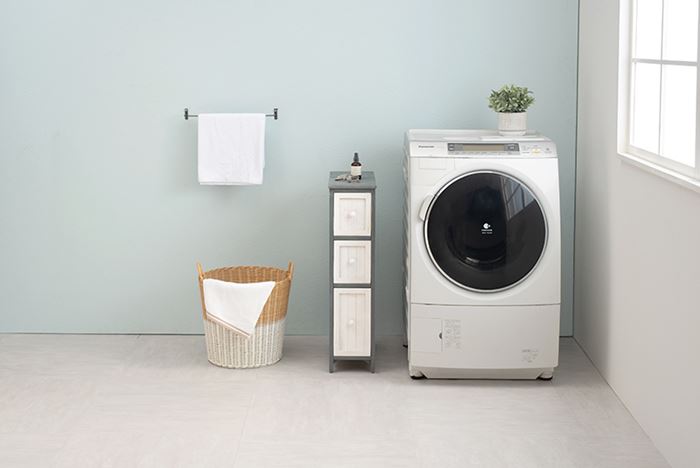 ランドリーチェスト スリム 通販 MCH-5670 サニタリーチェスト ランドリーラック サニタリーラック ランドリー収納 隙間収納 すきま収納 ランドリーチェスト | HAGiHARA | 04