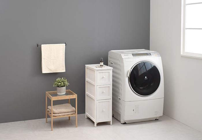 ランドリーチェスト スリム 通販 MCH-5671 サニタリーチェスト ランドリーラック サニタリーラック ランドリー収納 隙間収納 すきま収納 ランドリーチェスト | HAGiHARA | 10