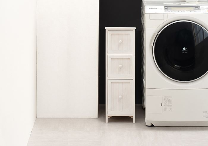 ランドリーチェスト スリム 通販 MCH-5671 サニタリーチェスト ランドリーラック サニタリーラック ランドリー収納 隙間収納 すきま収納 ランドリーチェスト | HAGiHARA | 09
