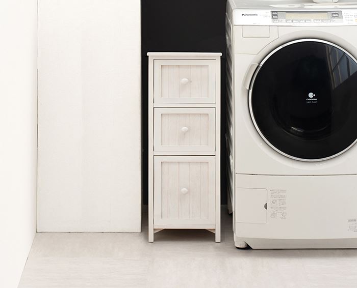 ランドリーチェスト 30cm 通販 MCH-5672 サニタリーチェスト ランドリーラック サニタリーラック ランドリー収納 隙間収納 すきま収納 ランドリーチェスト | HAGiHARA | 10