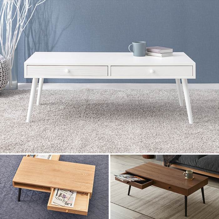 ローテーブル 引き出し 通販 MT-6622 センターテーブル おしゃれ 引出し付き 長方形 幅100 机 食卓 デスク 勉強机 一人暮らし 1人暮らし ローテーブル | HAGiHARA | 14