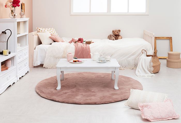 センターテーブル おしゃれ 通販 MT-7030WH フェミニンシリーズ 折れ脚テーブル 折りたたみテーブル 折り畳みテーブル テーブル 机 折りたたみ センターテーブル | HAGiHARA | 10