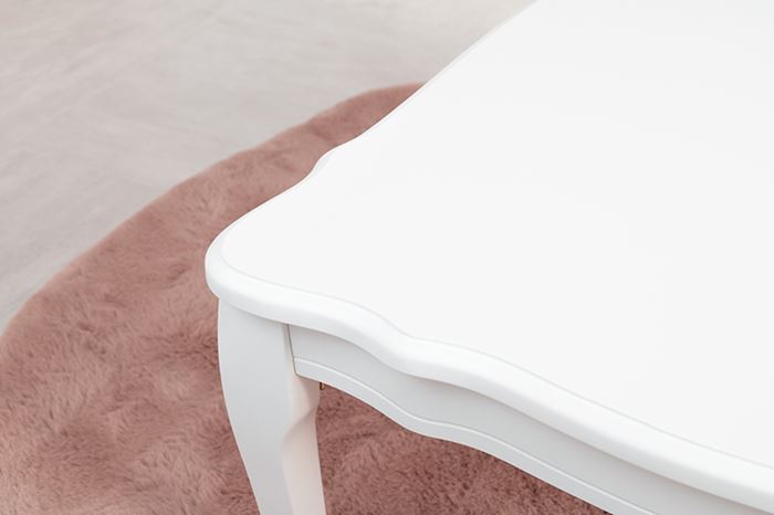 センターテーブル おしゃれ 通販 MT-7030WH フェミニンシリーズ 折れ脚テーブル 折りたたみテーブル 折り畳みテーブル テーブル 机 折りたたみ センターテーブル | HAGiHARA | 06