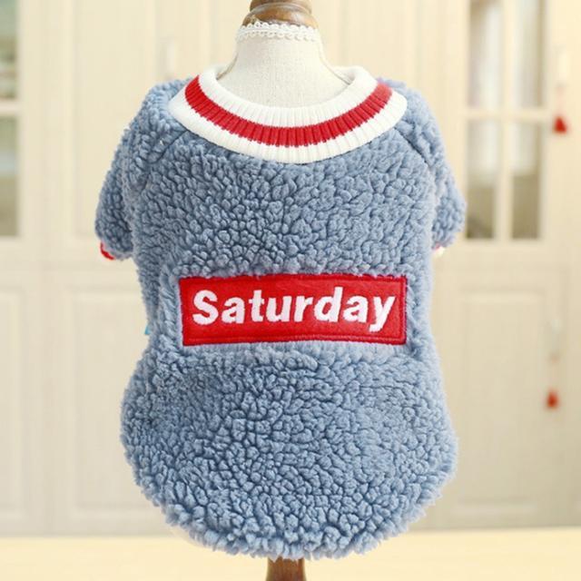犬 冬 服 暖かい 通販 犬の服 犬服 秋冬 セーター トレーナー かわいい 可愛い ふわふわ もこもこ あったか 小型犬 超小型犬 中型犬 大型犬 ブルー グレー 犬 | ブランド登録なし | 01