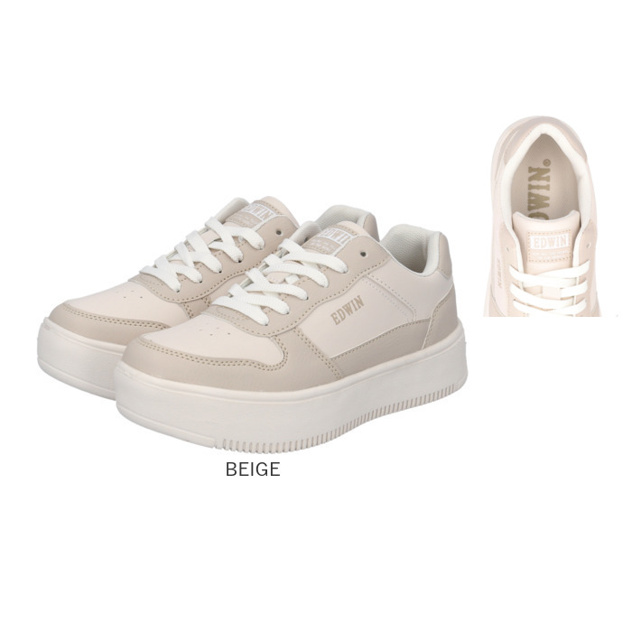 EDWIN スニーカー EDW4324 エドウィン 通販 レディース ローカットスニーカー 軽量 厚底スニーカー 歩きやすい シューズ 靴 くつ クツ カジュアルシューズ |  | 16