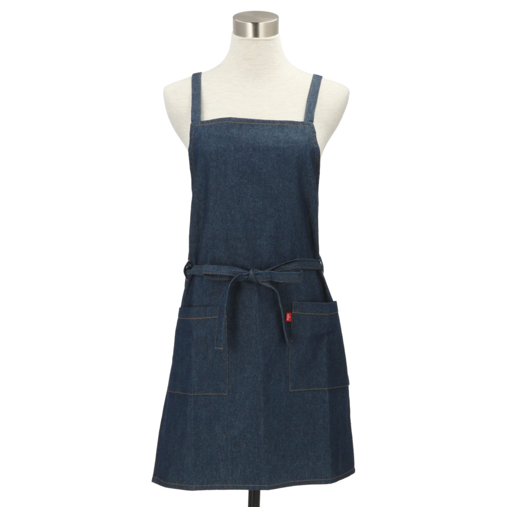 エプロン おしゃれ ブランド 通販 EDWIN エドウィン メンズ レディース 作業用 保育士 前結び デニム カフェ レストラン 制服 ユニフォーム おしゃれ エプロン | EDWIN | 03