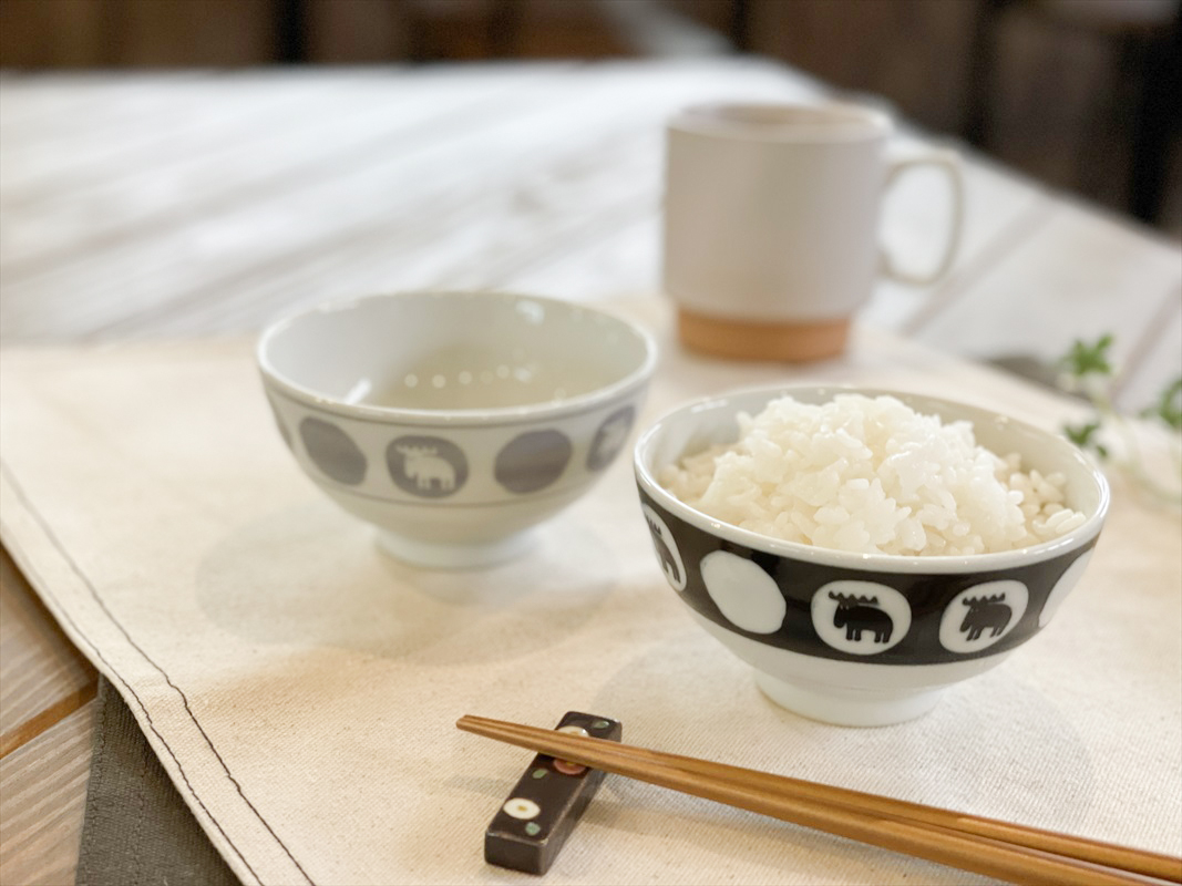 モズ moz モズ お茶碗 ペアセット EF-LC36 通販 美濃焼 皿 茶碗 飯椀 美濃焼き 茶わん お椀 食器 かわいい おしゃれ 北欧 雑貨 ブランド エルク 日本製 陶器 | moz | 02