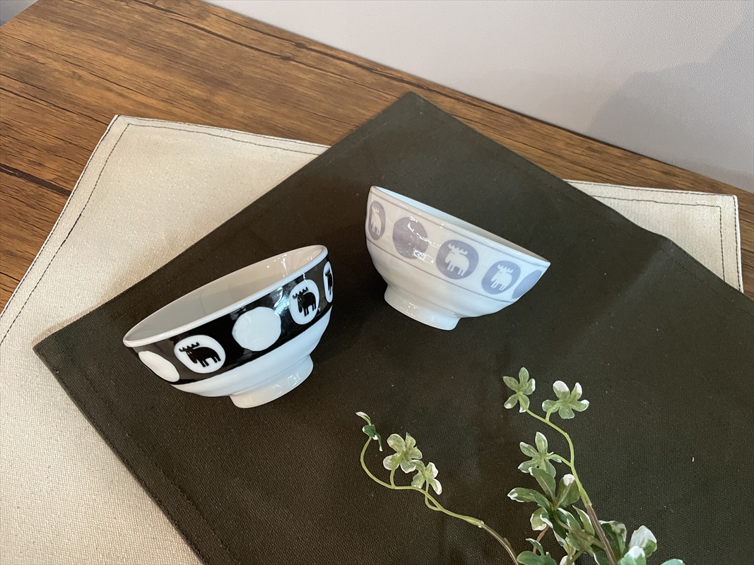 モズ moz モズ お茶碗 ペアセット EF-LC36 通販 美濃焼 皿 茶碗 飯椀 美濃焼き 茶わん お椀 食器 かわいい おしゃれ 北欧 雑貨 ブランド エルク 日本製 陶器 | moz | 03