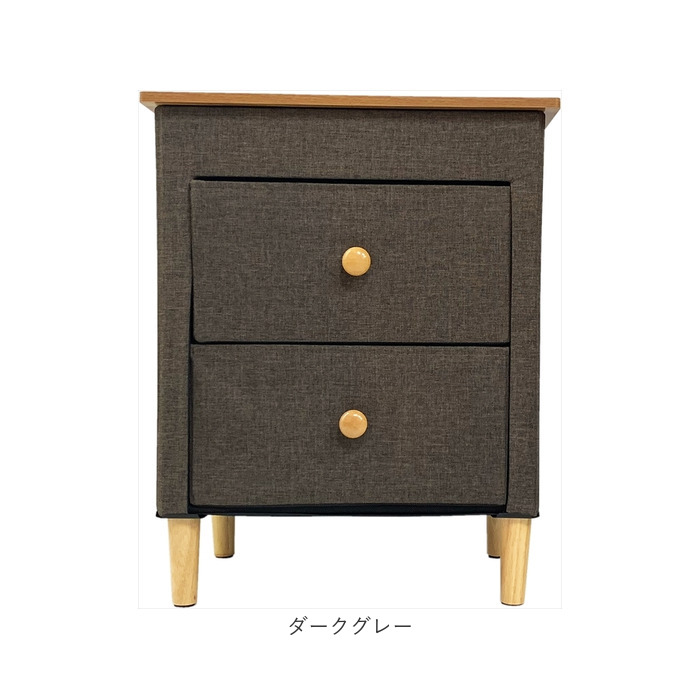 チェスト 2段 通販 ファブリックチェスト W48×D32×H62cm ベッドサイド ソファサイド 折りたためる En Fance EF-SR35 アンファンス 収納用品 収納ケース | アンファンス | 10