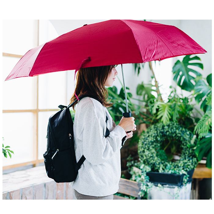 折りたたみ傘 晴雨兼用 軸をずらした傘 コンパクト折りたたみ傘 Sharely シェアリー 傘 折り畳み傘 55cm｜backyard｜09