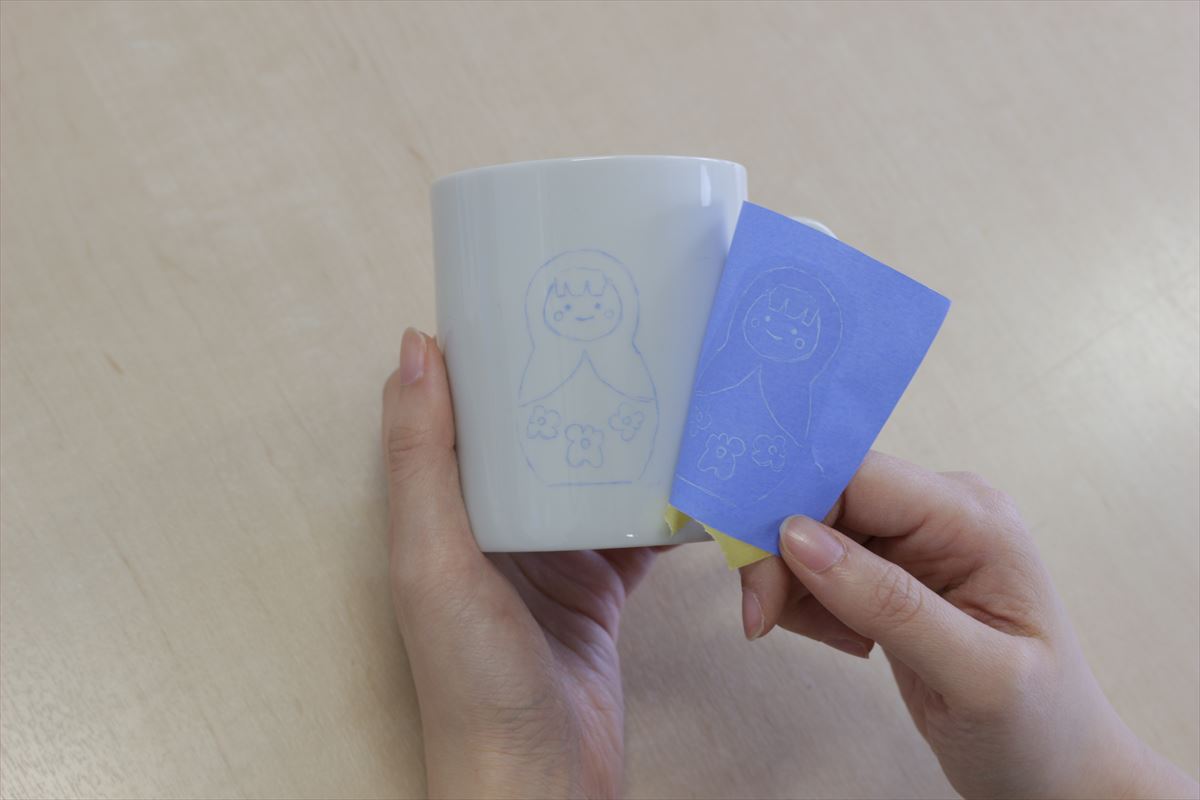 らくやきマーカー用 下書き用 カーボン紙 通販 無地 転写紙 転写シート 転写カーボン 転写カーボン紙 イラスト見本 セット 下書き 下書き用 らくやきマーカー用 | ブランド登録なし | 03