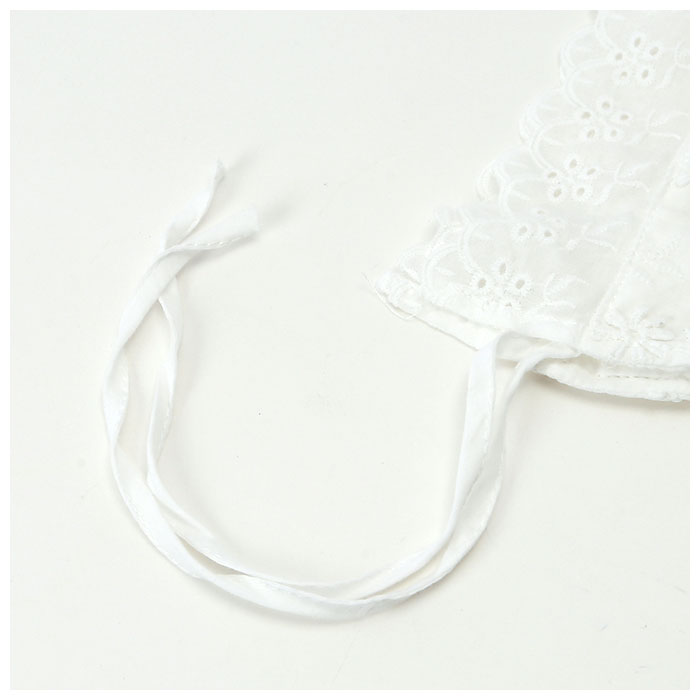 ASOS DESIGN lace frill collar in white