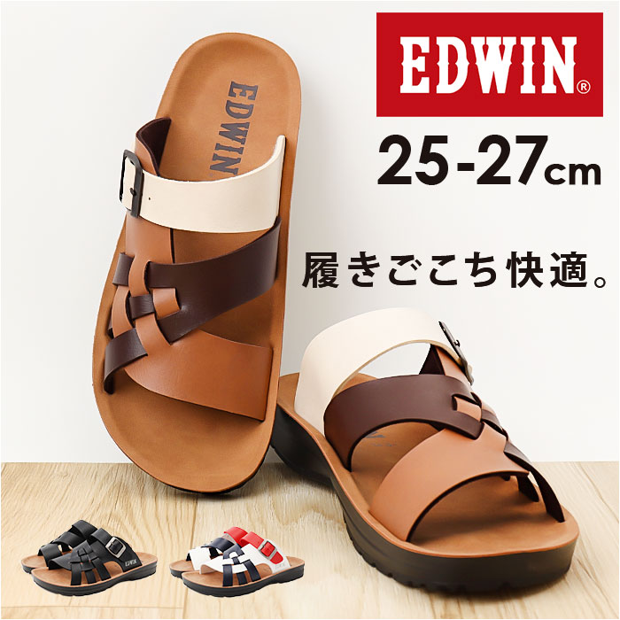 サンダル EDWIN サンダル 通販 コンフォートサンダル サンダルシューズ EW5115 紳士サンダル エドウィン 靴 シューズ メンズ エドウイン 春 夏 春夏 | EDWIN