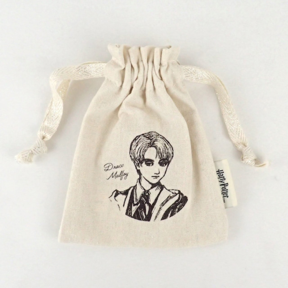 巾着ポーチ 通販 FLAPPER ハリーポッター 手描きモチーフ 16×13.5cm 巾着袋 巾着 ミニ巾着 ミニポーチ 化粧ポーチ コスメポーチ 小物入れ シンプル 巾着ポーチ | flapper_bags | 11
