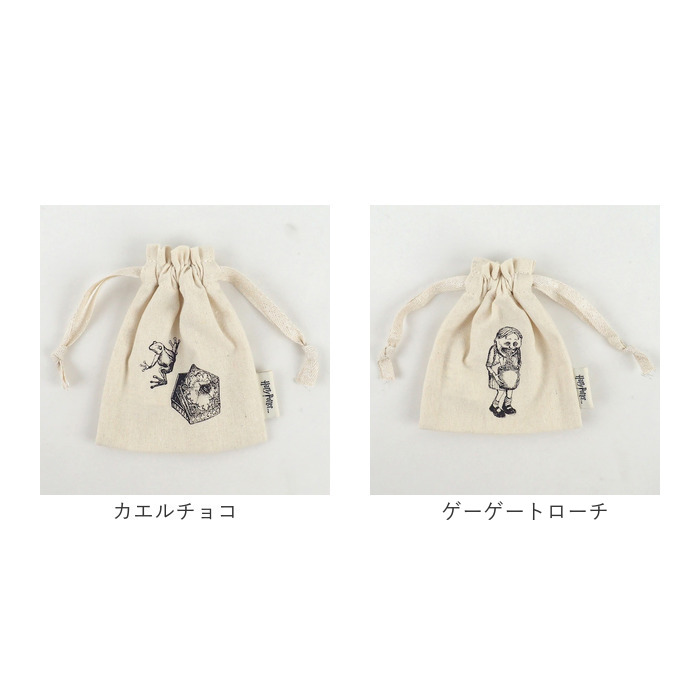 巾着ポーチ 通販 FLAPPER ハリーポッター 手描きモチーフ 16×13.5cm 巾着袋 巾着 ミニ巾着 ミニポーチ 化粧ポーチ コスメポーチ 小物入れ シンプル 巾着ポーチ | flapper_bags | 25