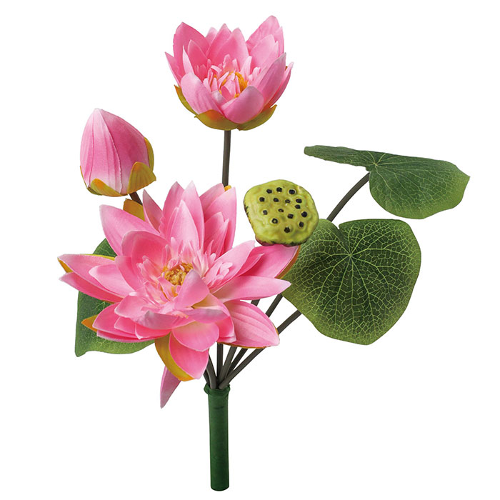 特選仏花 蓮の花　(清らかな心) 造花無し　花器無し　一基 特選仏花 特大 花瓶付き 蓮の花 (清らかな心) 造花無し