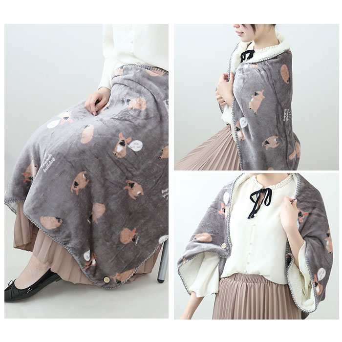 ブランケット ひざ掛け 通販 ひざかけ 膝掛け 膝掛 毛布 羽織り ベビーカーケット 寝具 布団 寒さ対策 防寒対策 冷房対策 オフィス お昼寝 ブランケット | BACKYARD FAMILY | 19