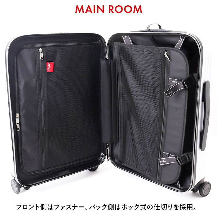 Fender フェンダー キャリーバッグ S 950-4500 通販 スーツケース キャリーバック 機内持ち込み 小型 小さめ Sサイズ フロントオープン 軽量 軽い |  | 15