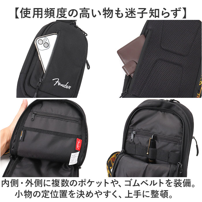 Fender フェンダー ボディバッグ ボディーバッグ 6058 通販 ワンショルダーバッグ ワンショルダーバック ボディバック ボディーバック 斜めがけ ななめがけ |  | 10