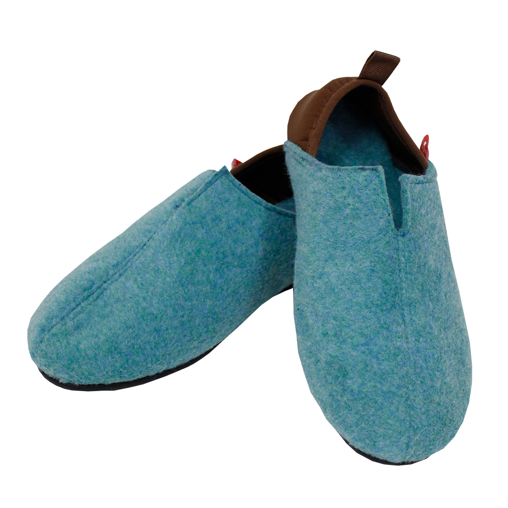 スリッポン 室内履き フェルト 通販 スリッパ ルームシューズ バブーシュ 室内ばき メンズ レディース 冬 暖かい あったか 保温性 ゴム底 歩きやすい スリッポン | ikka | 03