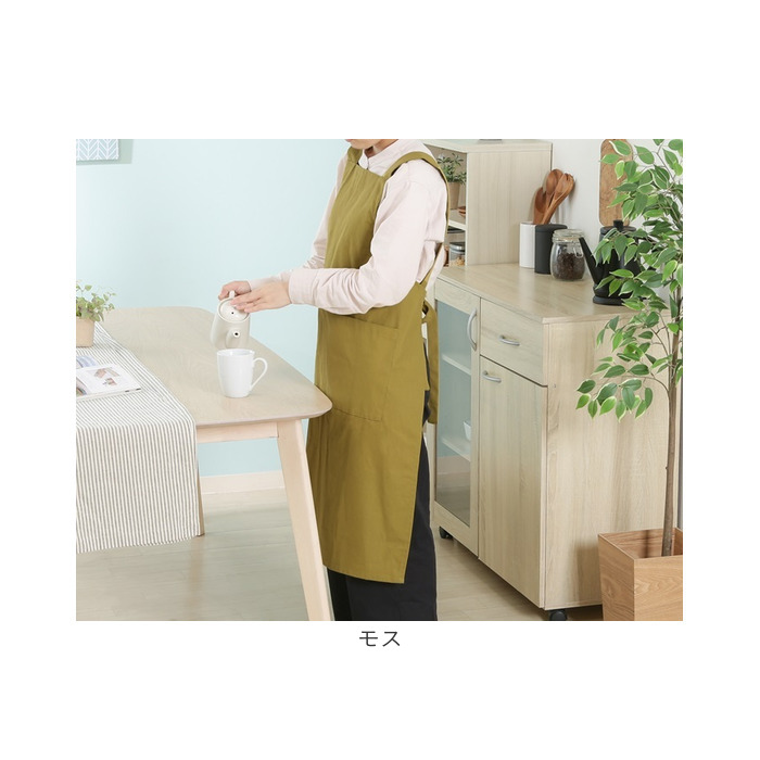 エプロン おしゃれ 女性用 通販 サーケル ワークエプロン 後ろ 結び ポケット付き ロング丈 シンプル 無地 かわいい オシャレ 可愛い 綿 コットン エプロン |  | 13