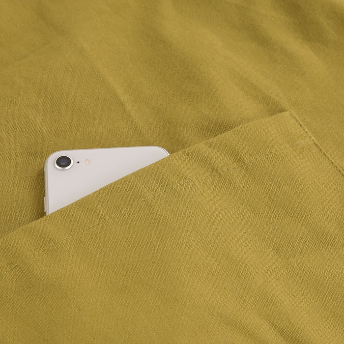 エプロン おしゃれ 女性用 通販 サーケル ワークエプロン 後ろ 結び ポケット付き ロング丈 シンプル 無地 かわいい オシャレ 可愛い 綿 コットン エプロン |  | 08