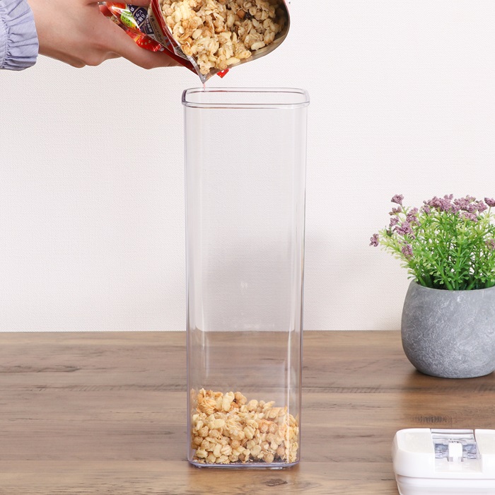 保存容器 スタッキング 1700 通販 スタッキングロックキャニスター キャニスター フードストッカー 乾物ストッカー QPITA キュピタ 1700ml FJ41300 保存容器 |  | 11