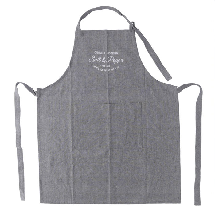 エプロン おしゃれ 女性用 通販 Salt&Pepper 後ろ 結び ポケット付き ミドル丈 シンプル ロゴ かわいい オシャレ 可愛い 長さ調節 テキスタイル エプロン |  | 11