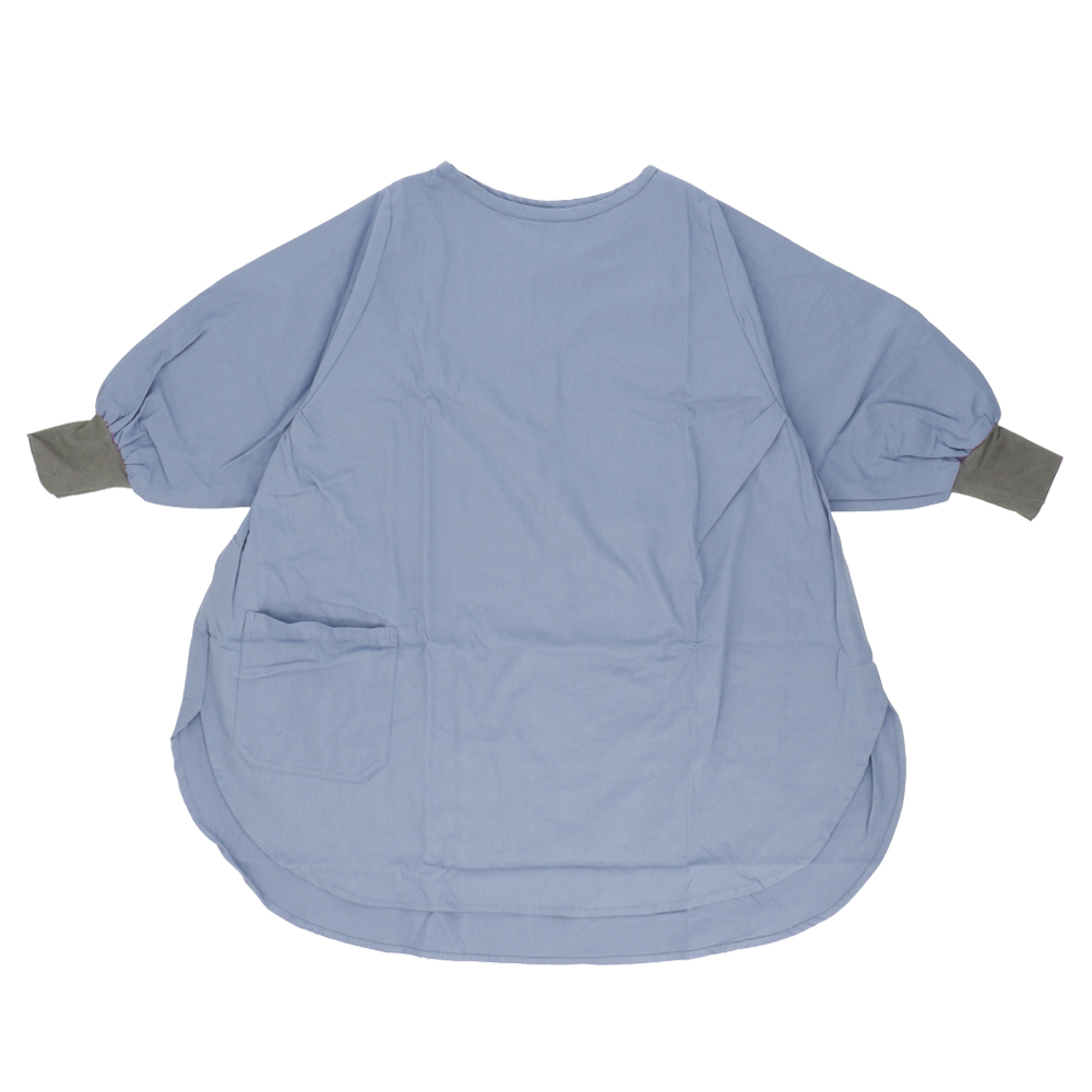 割烹着 おしゃれ 通販 無地 かっぽう着 チェニック ゆったり 大きめ 汚れ ガード 袖口 リブ 綿100% 動きやすい 大きい ポケット 裾 ラウンド 機能的 無地 割烹着 |  | 14