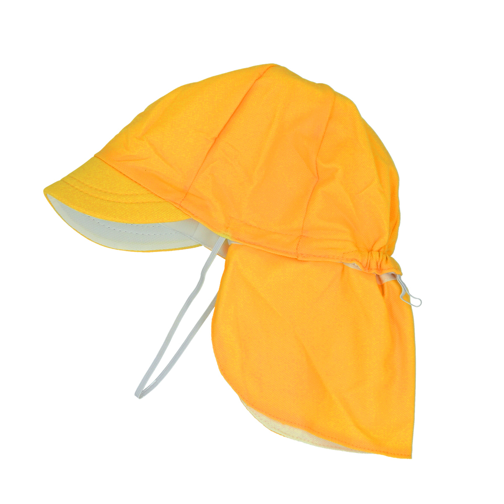 体育帽子 通販 体操帽子  熱中長対策 子供 フラップ付き 取り外しタイプ 紫外線対策 キッズ 首 日よけ 子ども シロ イエロー ピンク オレンジ レッド 体育帽子 |  | 02