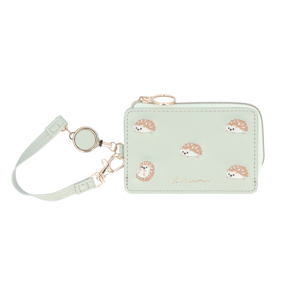 小銭入れ パスケース リール付き 通販 定期入れ パスポーチ 定期 入れ リール 付き 定期券 ケース レディース おしゃれ コインケース 可愛い 小物入れ 小銭入れ | Flowering | 07