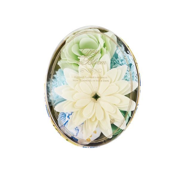 フラワーバスセット 入浴剤 プレゼント ギフト お歳暮 女性 保温 フラワーバスセット オーバル デイズインブルーム バスフラワー 贈答品 癒し 花びら | ブランド登録なし | 02