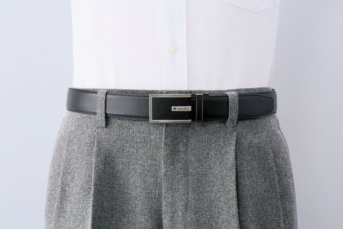 ゴールデンベア ベルト 通販 穴無しベルト 穴なしベルト ブランド GOLDENBEAR ゴールデンベアー 着脱らくらくベルト2本組 スライドロックベルト ゴールデンベア | Golden Bear | 03