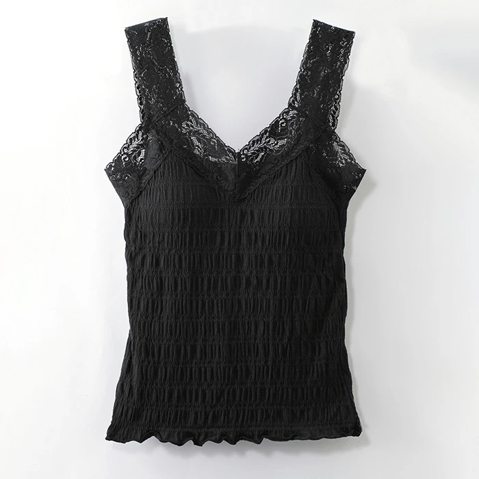 カップ付きキャミソール レース 4枚セット 通販 カップ付シャーリングキャミ2色組 キャミソール カップ付き レディース 幅広レース カップ付きキャミソール |  | 07