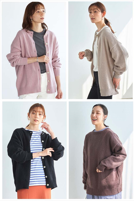 カーディガン レディース 秋冬 丸首 通販 ニットカーディガン カーデガン ニット トップス 長袖 セーター カーディガン |  | 07