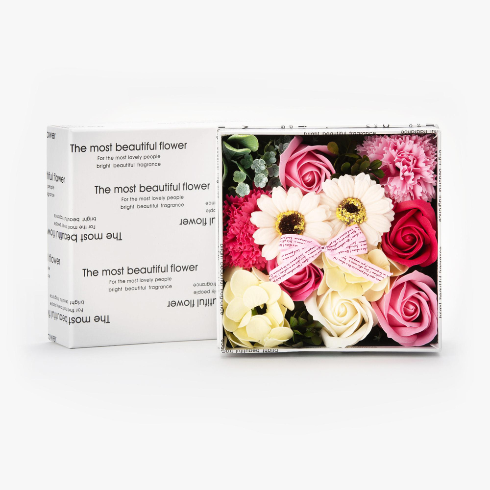 ソープフラワー 通販ソープフラワー ボックス 入浴剤 フレグランスボックスアレンジ バスフレグランス 花の形 花びら 造花 ギフト プチギフト 贈り物 石鹸 せっ | ブランド登録なし | 03