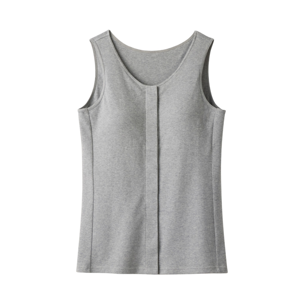 前開き ブラトップ 通販 綿100%前開きカップ付タンクトップ カップ付タンクトップ 前あき タンクトップ 肌着 インナー カップ付きインナー 綿100% 前開き | BACKYARD FAMILY | 02