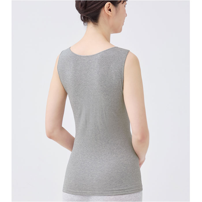 前開き ブラトップ 通販 綿100%前開きカップ付タンクトップ カップ付タンクトップ 前あき タンクトップ 肌着 インナー カップ付きインナー 綿100% 前開き | BACKYARD FAMILY | 05