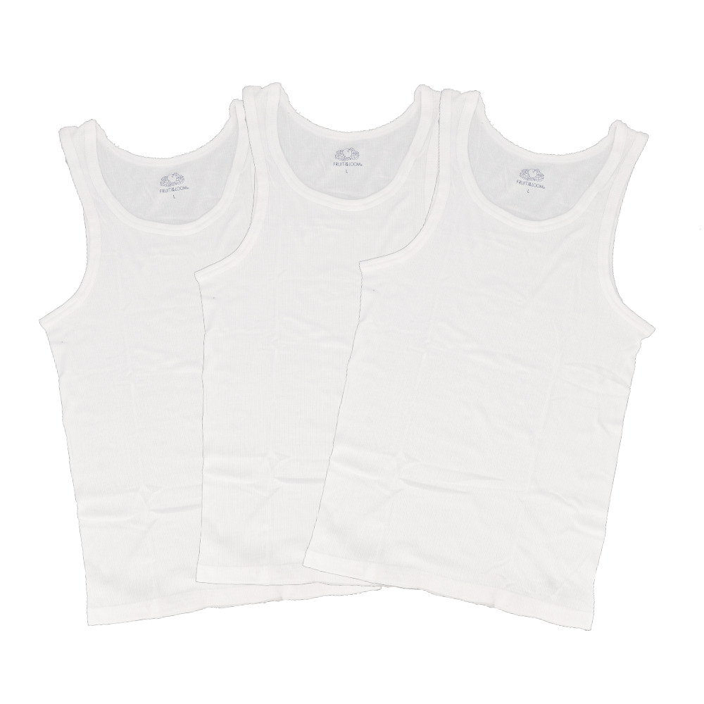フルーツオブザルーム タンクトップ 通販 FRUIT OF THE LOOM 3枚セット ノースリーブ メンズ トップス インナー 袖なし シンプル カジュアル おしゃれ |  | 01
