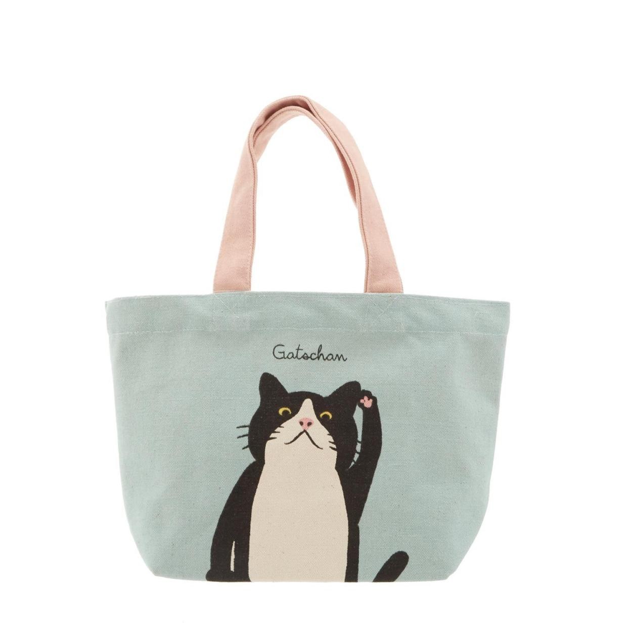ミニトートバッグ トートバッグ レディース ミニ フレンズヒル ミニバッグ ランチバッグ お弁当 サブバッグ キャンバス 猫 ねこ キャット ターチャン | ブランド登録なし | 02